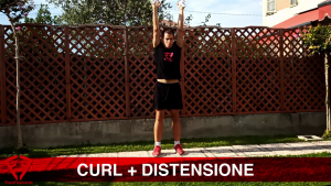 esercizio curl + distensione 